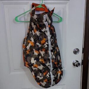 Free Country Camouflage Pet Jacket with Orange Highlights Size XL